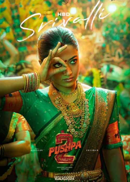 On Rashmika’s 28th b’day, ‘Pushpa 2’ makers drop intriguing first look of Srivalli
