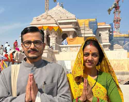 Neha Joshi, Ashutosh Kulkarni visit Ram Mandir: ‘Eyes were filled with tears of joy’