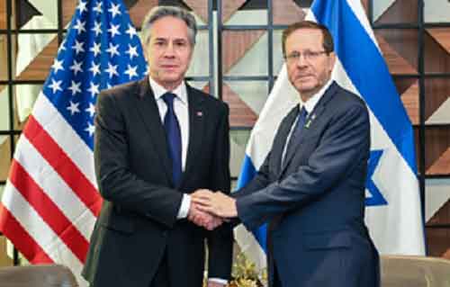 Blinken meets Israeli President to push for Gaza ceasefire