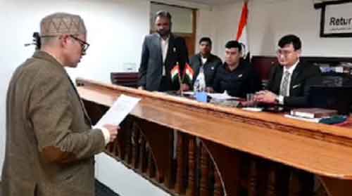 Omar Abdullah files nomination for J&K’s Baramulla LS seat