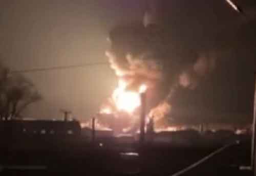 Multiple fires erupt in Ukraine’s Kharkiv after overnight Russian attacks