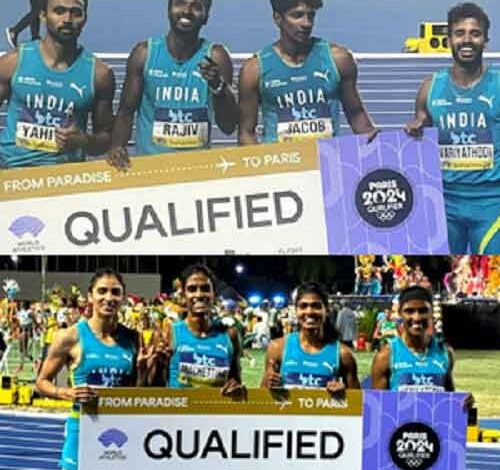 Indian relay teams book Paris 2024 berth in Bahamas
