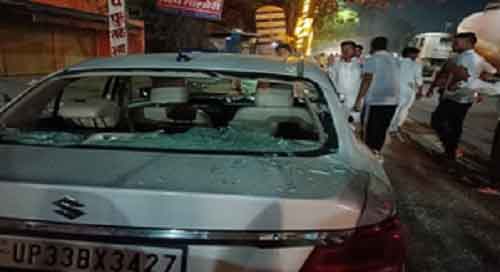 Congress office in Amethi attacked, cars vandalized