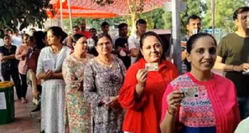Banaskantha leads with 45.89 pc votes in Gujarat till 1 pm
