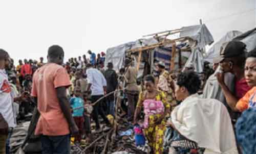 Death toll rises to 18 in bombing on IDP camps in Congo
