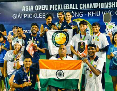 India win four gold, two bronze medals in Asian Open Pickleball C’ship in Vietnam