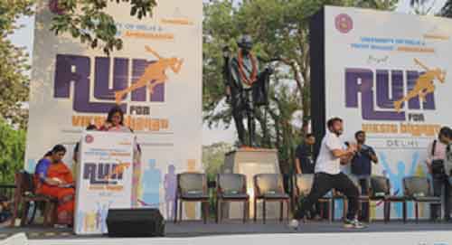 Viksit Bharat Ambassador: DU students and teachers participate in Run event, laud the initiative