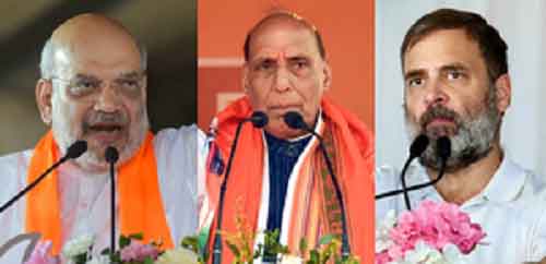 HM Amit Shah, Defence Minister Rajnath Singh, Cong’s Rahul Gandhi to campaign in Telangana today