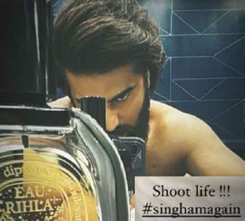 Arjun Kapoor gives a glimpse of his ‘shoot life’ from ‘Singham Again’ set