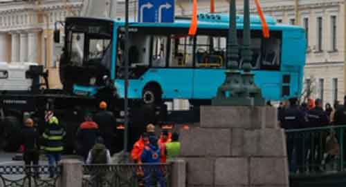 Death toll of bus crash in Russia’s St. Petersburg rises to 7