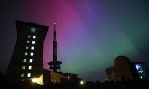 Northern lights seen in rare display across Germany