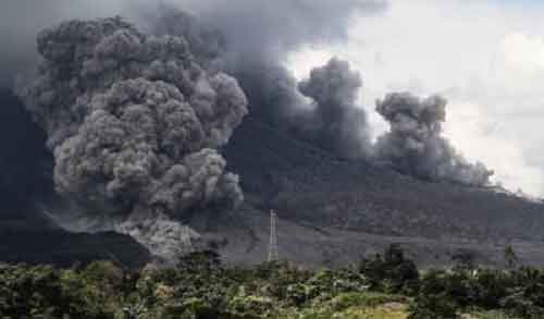 Indonesia’s Ibu volcano erupts, ash up to 5 km