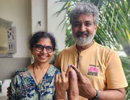 Rajamouli flew in from Dubai and ‘rushed to polling booth’ from airport