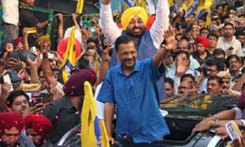 Kejriwal holds roadshow a day after walking out of jail; BJP sharpens attack on Delhi CM