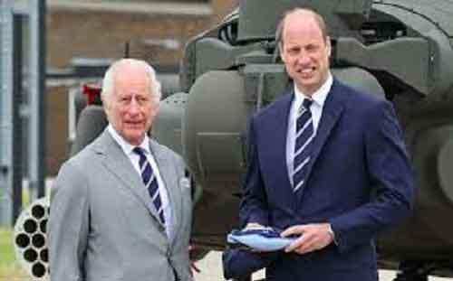 Britain’s King Charles hands military role to Prince William