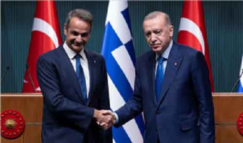 Turkey’s Erdogan, Greek PM stress maintaining positive momentum in ties