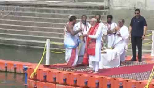 PM Modi performs Ganga Pujan, visits Kaal Bhairav temple in Varanasi