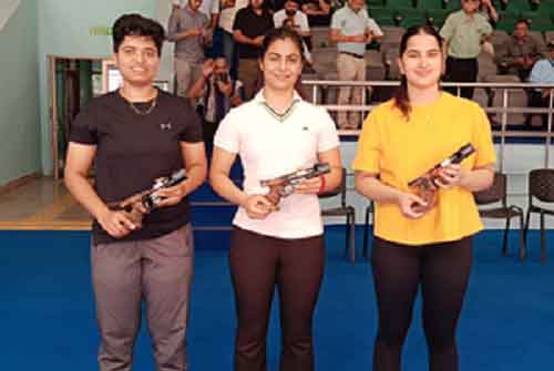 Manu, Vijayveer win final 25m pistol Olympic Selection Trial