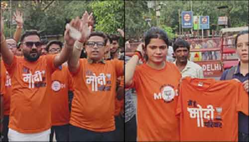 ‘Main hoon Modi kar parivaar’ campaign organised in Old Delhi, many participate