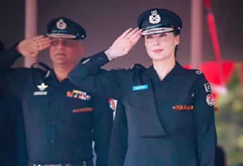 Pakistan Punjab’s CM Maryam Nawaz dons police uniform again