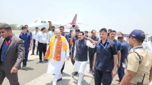 Home Minister Amit Shah offers prayers in MP’s Shaktipeeth