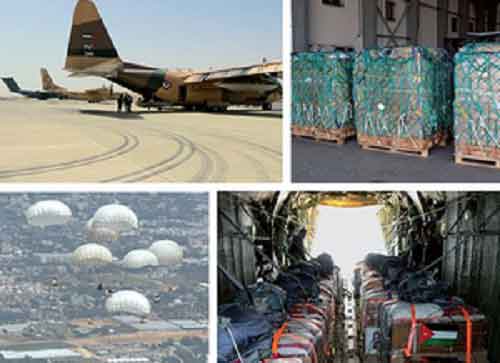 Jordan conducts 3 airdrops of aid in Gaza