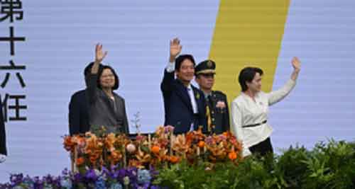 Lai Ching-te sworn in as Taiwan’s new President
