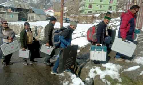 Himachal’s remotest polling station set up at over 2,800 metres
