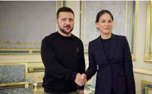 Zelensky discusses Ukraine’s air defence boost with German FM