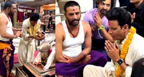 Manoj Bajpayee visits Mahakal temple, seeks Lord Shiva’s blessings for his 100th film ‘Bhaiyya ji’