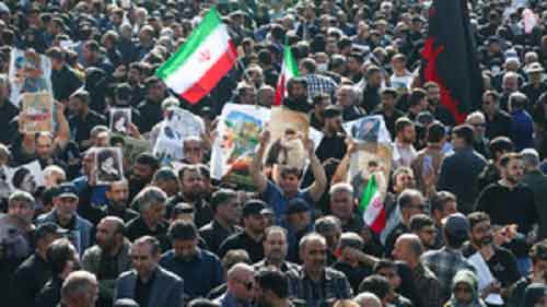 Millions attend funeral procession for Iran’s Raisi in Tehran