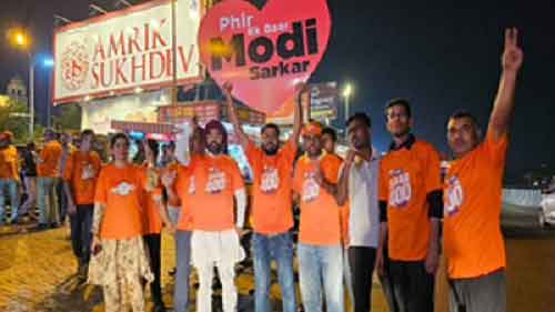 ‘400 paar’ campaign by BJP supporters in Murthal draws attention