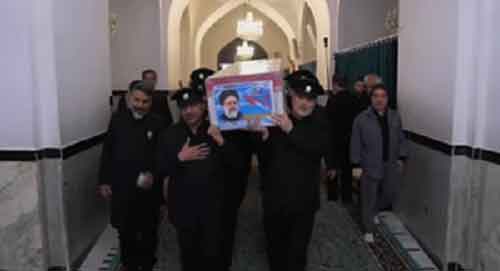 Iran’s late president Raisi laid to rest in home city of Mashhad
