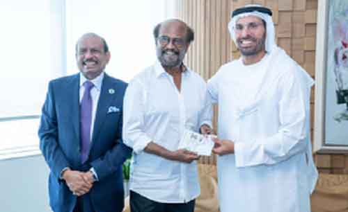 Superstar Rajinikanth receives UAE’s ‘Golden Visa’