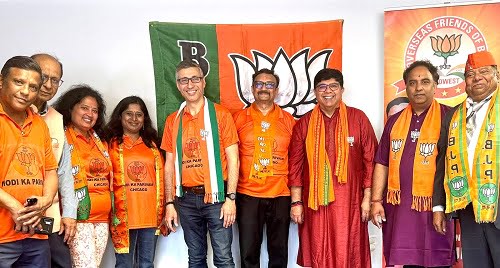 Indian American community in Chicago engages in Nukkad Samvaad with BJP leaders