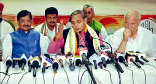 Shashi Tharoor claims BJP has lost the national security narrative