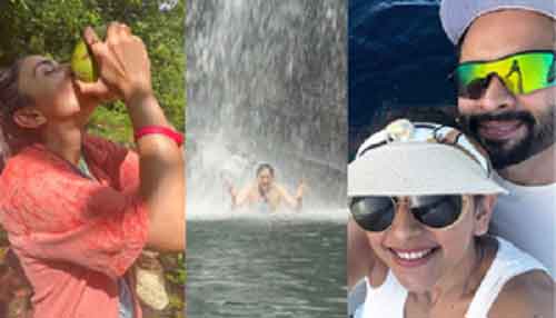 Rakul Preet shares new way of having coconut water from Fiji with hubby Jackky