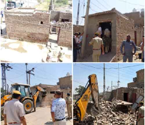 Rajasthan Police demolishes property of drug peddler