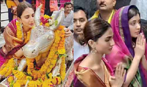 Vaani Kapoor seeks blessings at Mahakaleshwar Temple in Ujjain; drops photos