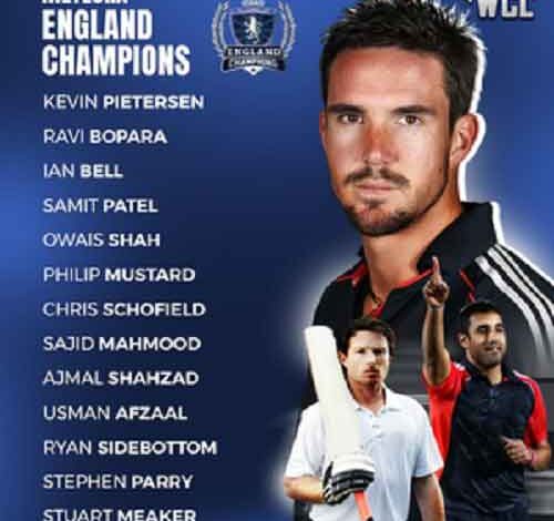 England Champions reveal squad for World Championship of Legends