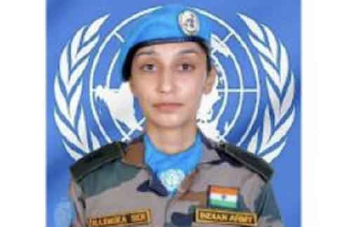 Indian woman Army major to receive UN award for gender advocacy