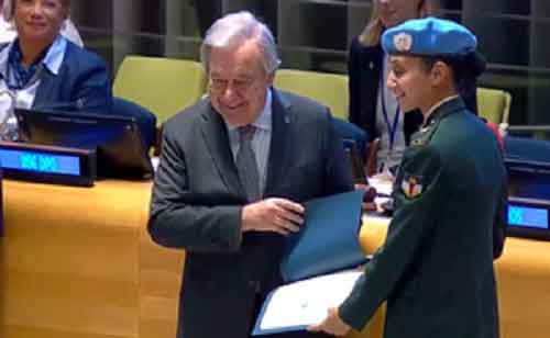Guterres hails UN Gender Advocate Award winner Major Sen as ‘true leader, role model’