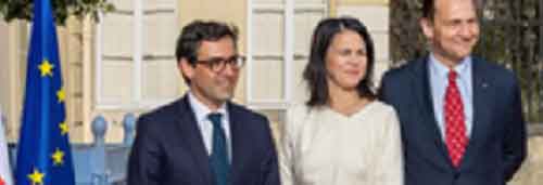 NATO FMs meet in Prague on Ukraine amid protest