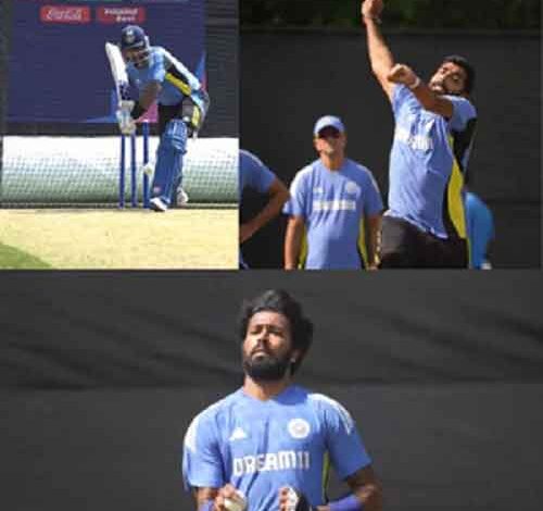 T20 WC: Team India sweat it out in net session ahead of warm-up match