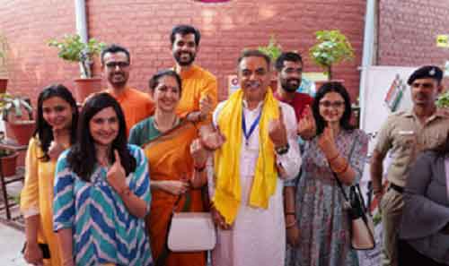 Vote for betterment of Chandigarh, says BJP’s LS candidate after casting vote