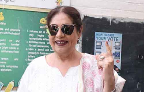 Kirron Kher casts her vote in Chandigarh, hopes for PM Modi’s 3rd term