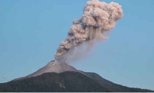 Indonesia’s Mount Ibu erupts again