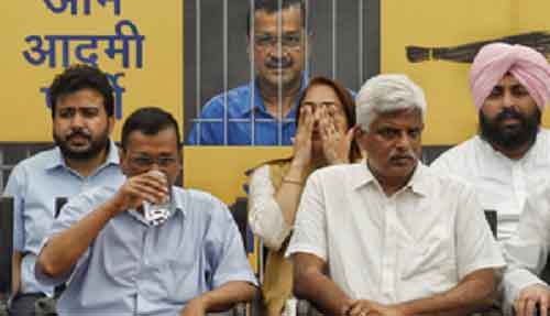 Before surrendering at Tihar jail, CM Kejriwal calls exit polls fake
