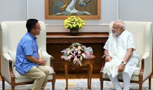 Sikkim CM Tamang thanks PM Modi for ‘unwavering support’ after sweeping Assembly elections