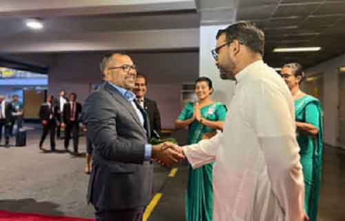 After India, Maldives FM arrives in Sri Lanka on three-day visit